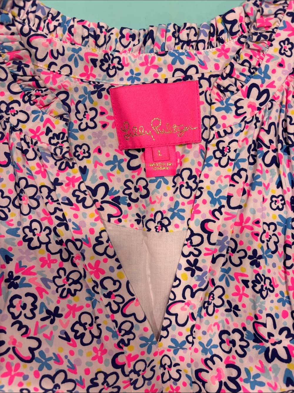 Lilly Pulitzer Novella tiered dress in Multi Fun Sun Repeat Ditsy - Picture 2 of 3